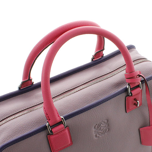 ロエベ LOEWE アマソナ ゴートスキン ハンドバッグ ライラックパープル&マゼンタ 35235AA226182