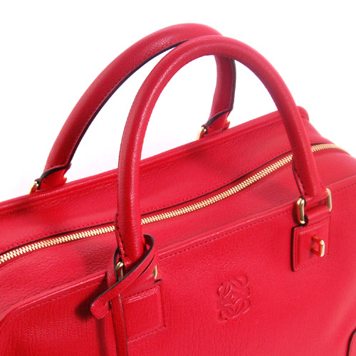 ロエベ LOEWE アマソナ ハンドバッグ レッド【RED】&ゴールド 352.35.A22.7100