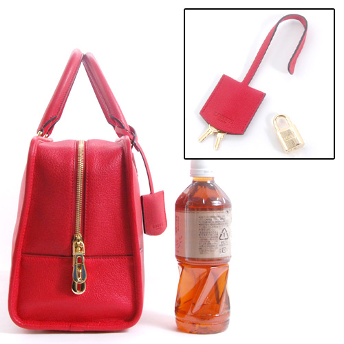 ロエベ LOEWE アマソナ ハンドバッグ レッド【RED】&ゴールド 352.35.A22.7100