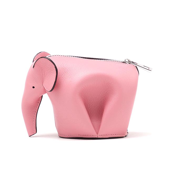 ロエベ/LOEWE コインケース ANIMAL ELEPHANT SMOOTH CALF CANDY ピンク系 19930j g73 3900 レディース