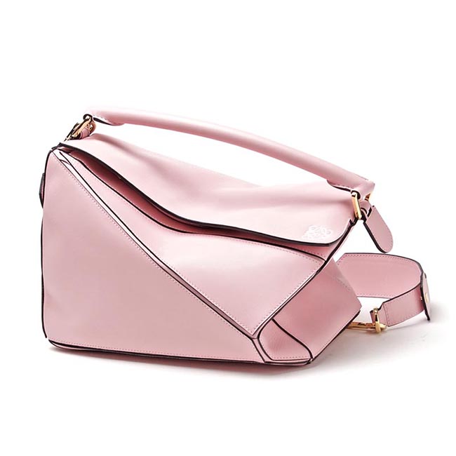 ロエベ/LOEWE ハンドバッグ(2WAY仕様) PUZZLE SMALL CLASSIC CALF SOFT PINK ピンク系 32230 k74 7610 レディース