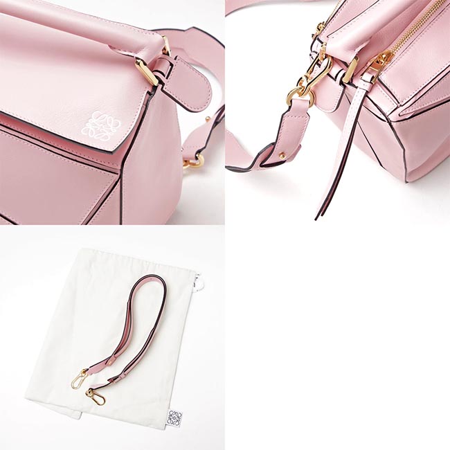 ロエベ/LOEWE ハンドバッグ(2WAY仕様) PUZZLE SMALL CLASSIC CALF SOFT PINK ピンク系 32230 k74 7610 レディース