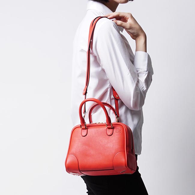 ロエベ/LOEWE ハンドバッグ(2WAY仕様)/Amazona75/アマソナ75 CLASSIC CALF /PRIMARY RED レッド系30130 bl01 7931
