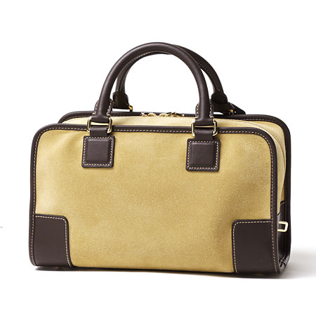 ロエベ/LOEWE ハンドバッグ/AMAZONA28/アマソナ28 SUEDE×CLASSIC CALF /GOLD×BROWN ゴールド×ブラウン35261 a03 8132 4a レディース