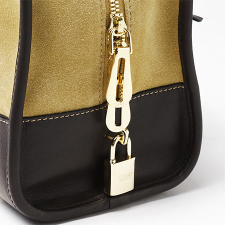 ロエベ/LOEWE ハンドバッグ/AMAZONA28/アマソナ28 SUEDE×CLASSIC CALF /GOLD×BROWN ゴールド×ブラウン35261 a03 8132 4a レディース