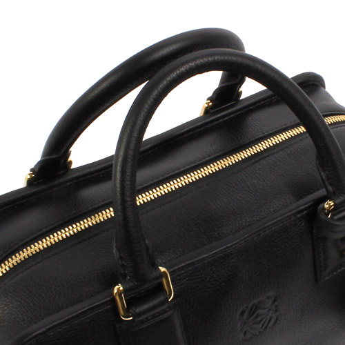 ロエベ LOEWE アマソナ シープスキン ハンドバッグ ブラック 35279A031206