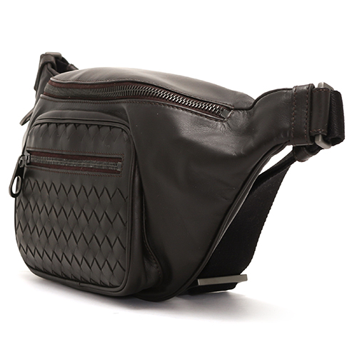 ボッテガヴェネタ BOTTEGA VENETA ウエストバッグ イントレチャート 【INTRECCIATO】 モロブラウン 222310 VQ121 1375 メンズ