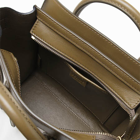セリーヌハンドバッグ(2WAY仕様)/LUGGAGE/ラゲージ ナノショッパー LEATHER /Cream 16824-3tsb-01cr