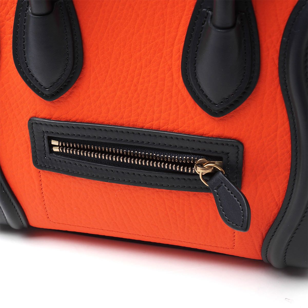 セリーヌハンドバッグ(2WAY仕様)/LUGGAGE/ラゲージ ナノショッパー LEATHER /Bright Orange マルチカラー系</span></strong>16824 3xsa 20bq レディース