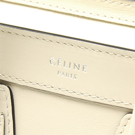 セリーヌ/CELINE/ レザー ハンドバッグ(2WAY仕様)/LUGGEGE ラゲージ ナノショッパー /Ivory16824 3lba 011v【春夏】 レディース