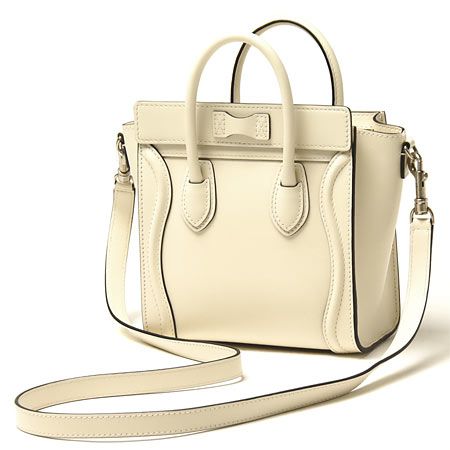 セリーヌ/CELINE/ レザー ハンドバッグ(2WAY仕様)/LUGGEGE ラゲージ ナノショッパー /Ivory16824 3lba 011v【春夏】 レディース
