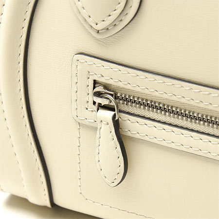 セリーヌ/CELINE/ レザー ハンドバッグ(2WAY仕様)/LUGGEGE ラゲージ ナノショッパー /Ivory16824 3lba 011v【春夏】 レディース