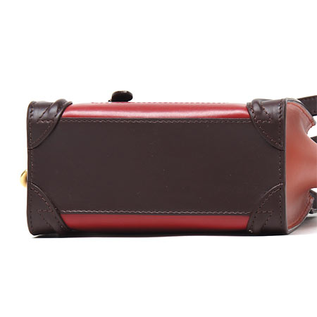 セリーヌ レザーハンドバッグ(2WAY仕様)/LUGGAGE/ラゲージ ナノショッパー /Blood16824 3ssb 27bl【秋冬】 レディース