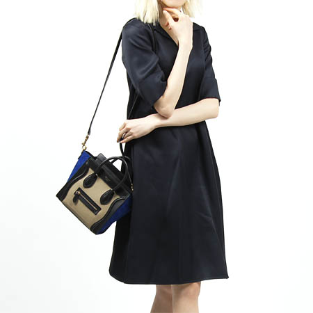 セリーヌ/CELINE/ ハンドバッグ(2WAY仕様)/LUGGAGE/ラゲージ ナノショッパー LEATHER /Sand16824-3tsb-03sd