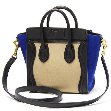 セリーヌ/CELINE/ ハンドバッグ(2WAY仕様)/LUGGAGE/ラゲージ ナノショッパー LEATHER /Sand16824-3tsb-03sd