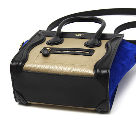 セリーヌ/CELINE/ ハンドバッグ(2WAY仕様)/LUGGAGE/ラゲージ ナノショッパー LEATHER /Sand16824-3tsb-03sd