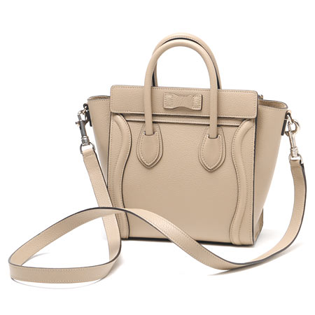 セリーヌ ハンドバッグ(2WAY仕様)/LUGGAGE/ラゲージ ナノショッパー LEATHER /Dune 16824 3dru 03un レディース