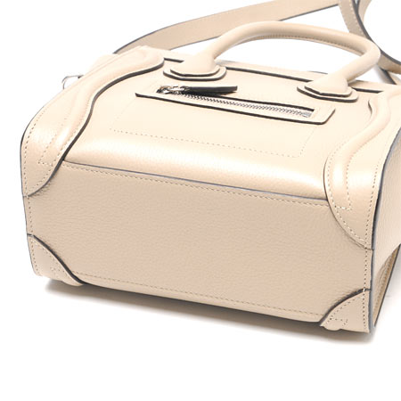 セリーヌ ハンドバッグ(2WAY仕様)/LUGGAGE/ラゲージ ナノショッパー LEATHER /Dune 16824 3dru 03un レディース