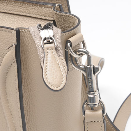 セリーヌ ハンドバッグ(2WAY仕様)/LUGGAGE/ラゲージ ナノショッパー LEATHER /Dune 16824 3dru 03un レディース