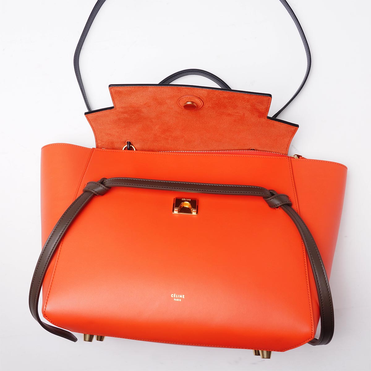 セリーヌ/CELINE/ ハンドバッグ(2WAY仕様)/Belt Bag LEATHER /Burnt Orange マルチカラー系17610 3xve 20bt レディース
