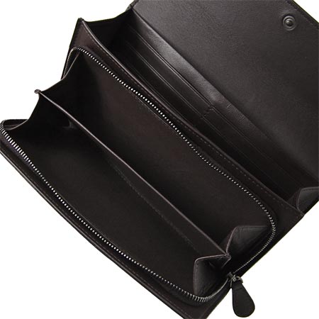 ボッテガヴェネタ イントレチャートの長財布[小銭入れ付き] /コーヒーブラウン 150509 v001n 2040