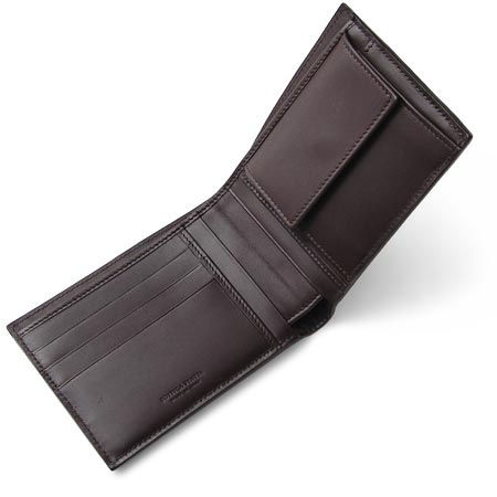 ボッテガ・ヴェネタ  2つ折り財布[小銭入れ付き] /コーヒーブラウン 113112 v4651 2040
