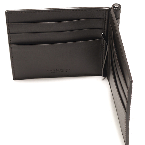 ボッテガヴェネタ BOTTEGA VENETA 二つ折財布【札入れ】 イントレチャート エバノブラウン 123180 V4651 2040 メンズ