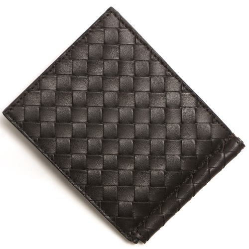 ボッテガヴェネタ BOTTEGA VENETA 二つ折財布【札入れ】 イントレチャート エバノブラウン 123180 V4651 2040 メンズ