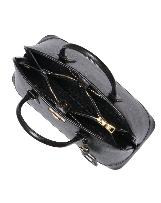 プラダバッグ SAFFIANO LUX ショルダー付 ハンドバッグ BLACK BN2538 NZV F0002
