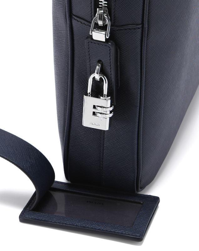 プラダバッグ SAFFIANO TRAVEL パドロック付 ブリーフケース BALTICO VS0363 9Z2 F0216