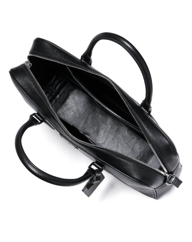 プラダ SAFFIANO TRAVEL ショルダー付 ブリーフケース BLACK VA0891 9Z2 F0002