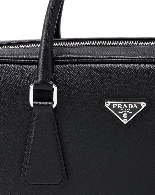 プラダ SAFFIANO TRAVEL ショルダー付 ブリーフケース BLACK VA0891 9Z2 F0002