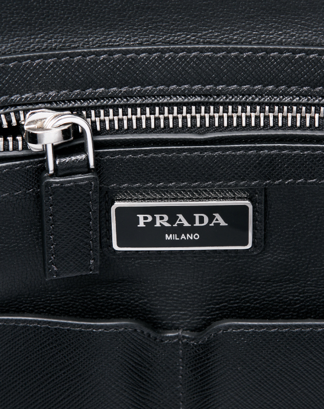プラダ SAFFIANO TRAVEL ショルダー付 ブリーフケース BLACK VA0891 9Z2 F0002