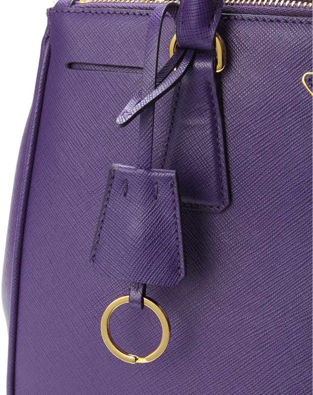 プラダSAFFIANO LUX ショルダー付 ハンドバッグ スモールVIOLA BN1801 NZV F0030