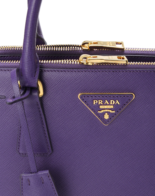 プラダSAFFIANO LUX ショルダー付 ハンドバッグ スモールVIOLA BN1801 NZV F0030