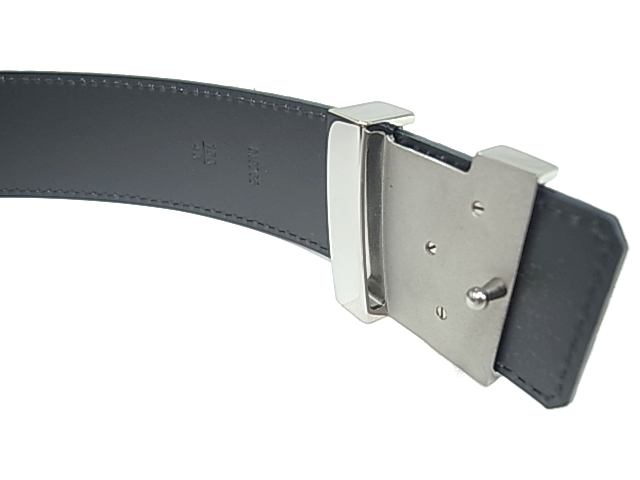 ルイ・ヴィトン ダミエ サンチュール イニシアル ブルーペトロール ベルト LOUIS VUITTON ヴィトン M6668v