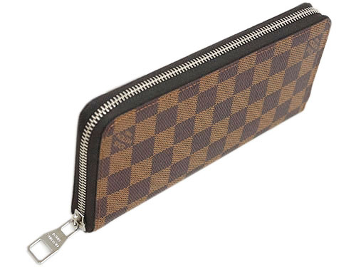 ルイヴィトン N61207 財布 メンズ ラウンドジップ長財布 ジッピー・ウォレット ヴェルティカル ダミエ・エベヌ