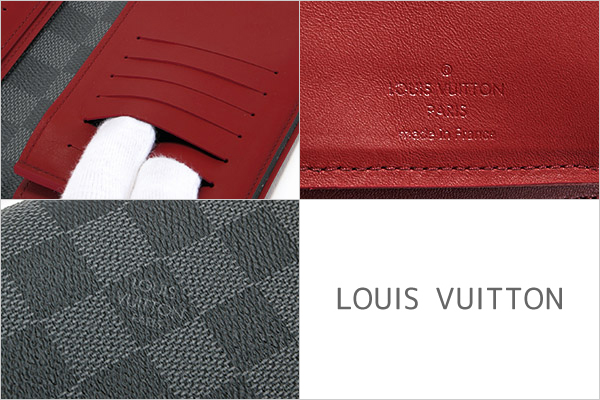 ルイヴィトン LOUIS VUITTON 財布 長財布 メンズ レディース ダミエ・グラフィット ポルトフォイユ・ブラザ ボルドー N63254