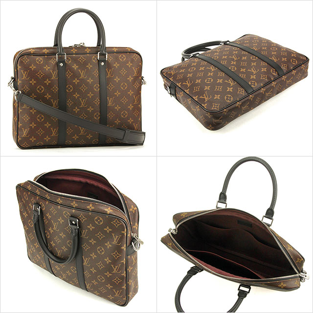 ルイ・ヴィトン LOUIS VUITTON モノグラム バッグ ブリーフケース ブラウン M52005