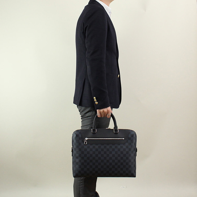 ルイ・ヴィトン (LOUIS VUITTON) ダミエコバルト PDJ NM ブリーフケース N41589 グレー系