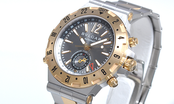 ブルガリ ディアゴノ プロフェッショナル GMT GMT40C5SGD