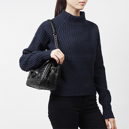 ボッテガヴェネタBOTTEGA VENETA ショルダーバッグ/リアルト NAPPA /ネロ ブラック 363799 v0016 8175