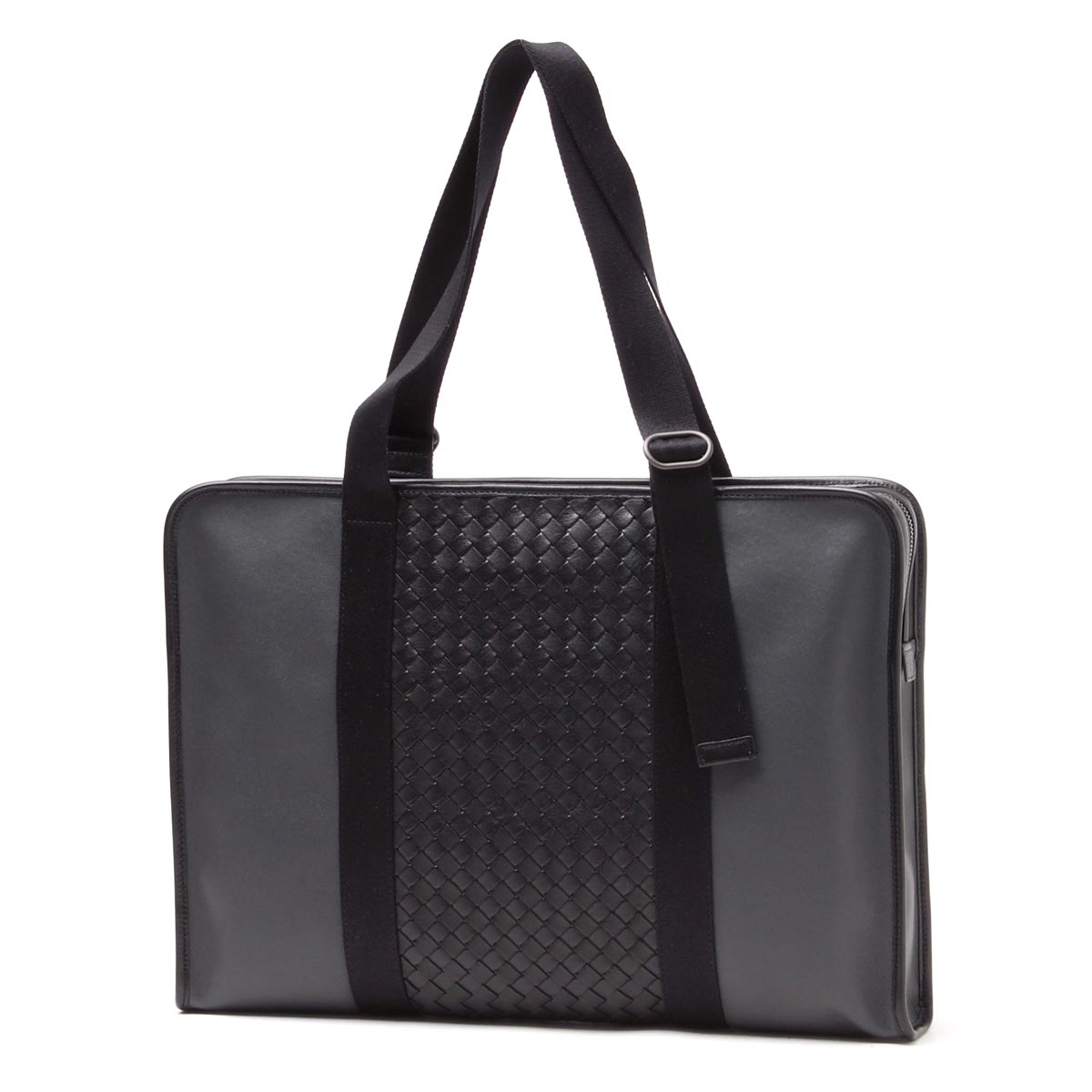 ボッテガヴェネタ/BOTTEGA VENETA ブリーフケース WASHED LAMB ミディアムグレー×ネロ グレー系 メンズ BRAND 392369-vauf1-8365