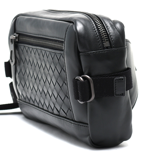 ボッテガヴェネタ BOTTEGA VENETA ウエストバッグ イントレチャート ブラック 368899 VQ121 1000 2015年春夏新作 メンズ