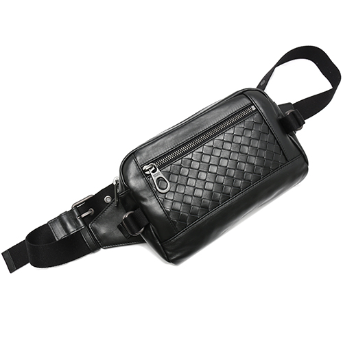 ボッテガヴェネタ BOTTEGA VENETA ウエストバッグ イントレチャート ブラック 368899 VQ121 1000 2015年春夏新作 メンズ