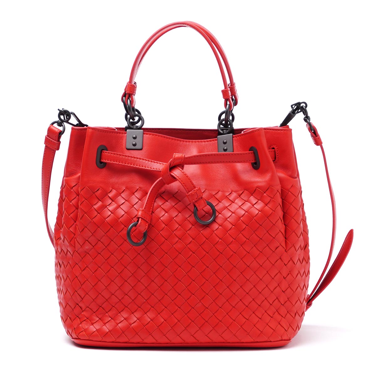 ボッテガヴェネタ/BOTTEGA VENETA ハンドバッグ(2WAY仕様) NAPPA ベスビオ レッド系 420477 v0016 6565 レディース