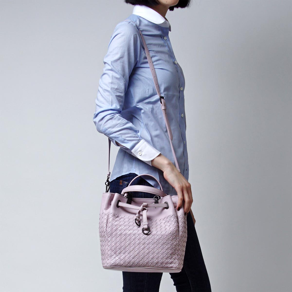 ボッテガヴェネタ/BOTTEGA VENETA ハンドバッグ(2WAY仕様) NAPPA オイスター パープル系 420477 v0016 6980 レディース