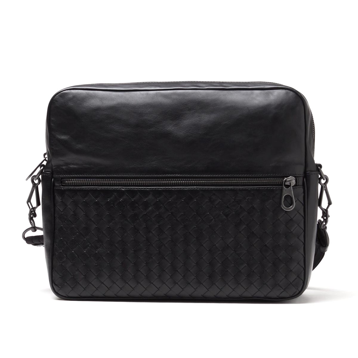 ボッテガヴェネタ/BOTTEGA VENETA メッセンジャーバッグ ショルダーバッグ(2WAY仕様) EXTRA LIGHT ネロ ブラック系 407638 vaxt1 1000 メンズ