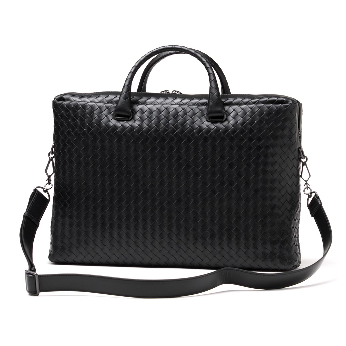 ボッテガヴェネタ/BOTTEGA VENETA/ ブリーフケース(2WAY仕様)/LIGHT CALF /ネロ ブラック系354386 vq131 1000 メンズ