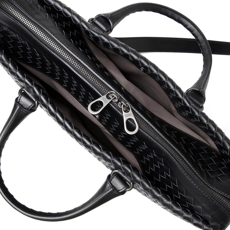 ボッテガヴェネタ/BOTTEGA VENETA/ ブリーフケース(2WAY仕様)/LIGHT CALF /ネロ ブラック系354386 vq131 1000 メンズ